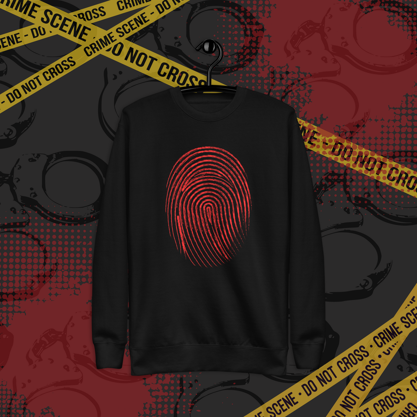 "Ghostly Cult" Thumbprint Unisex Sweatshirt