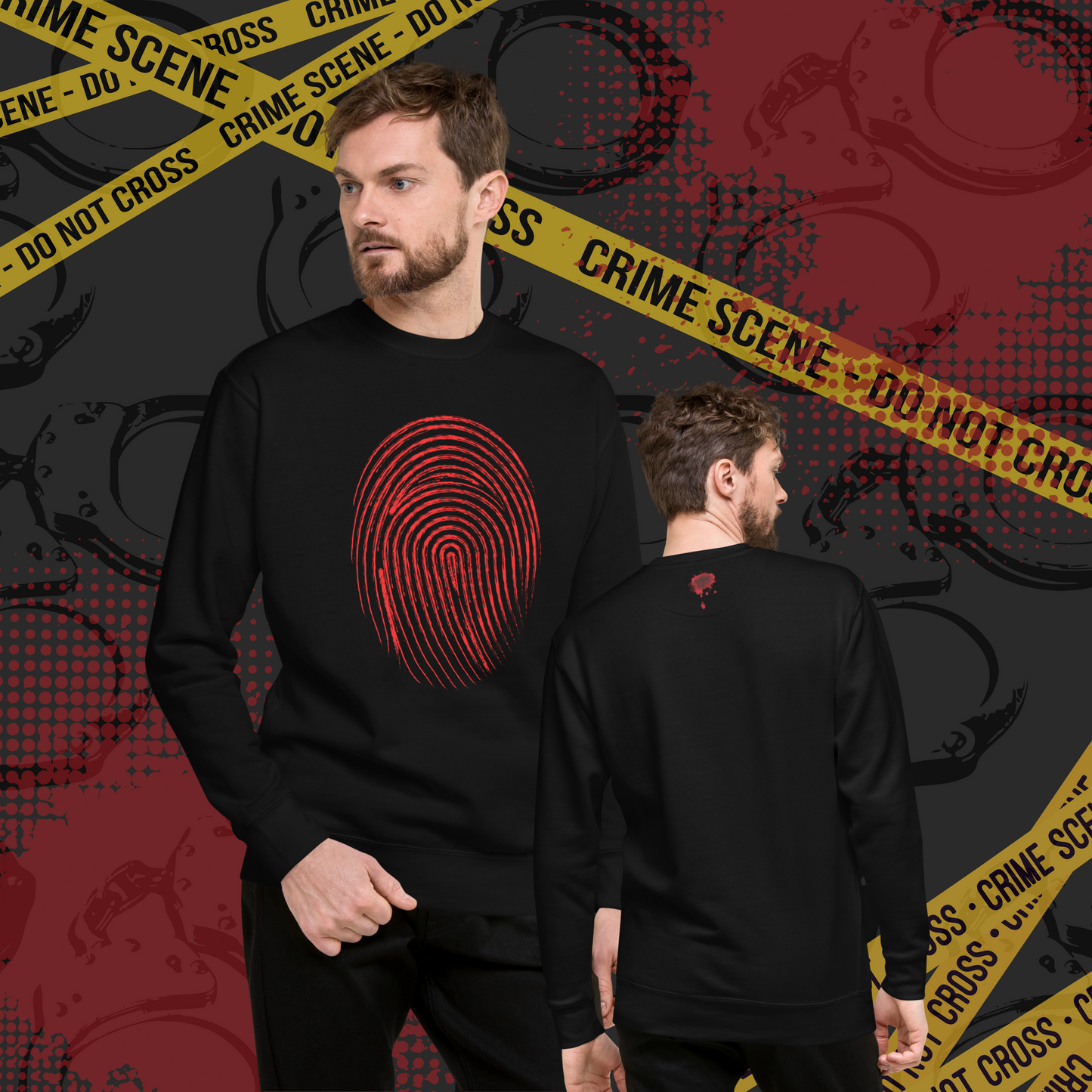 "Ghostly Cult" Thumbprint Unisex Sweatshirt