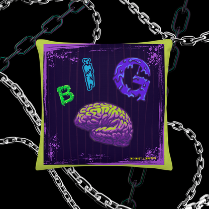 "Big Brain" Zombie Throw Pillow