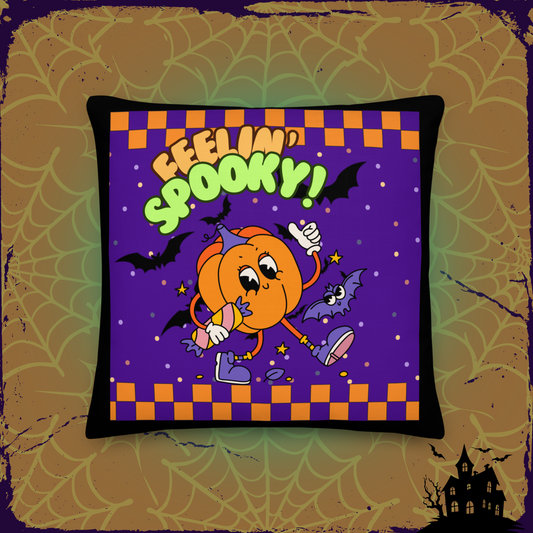 "Feelin' Spooky" Throw Pillow