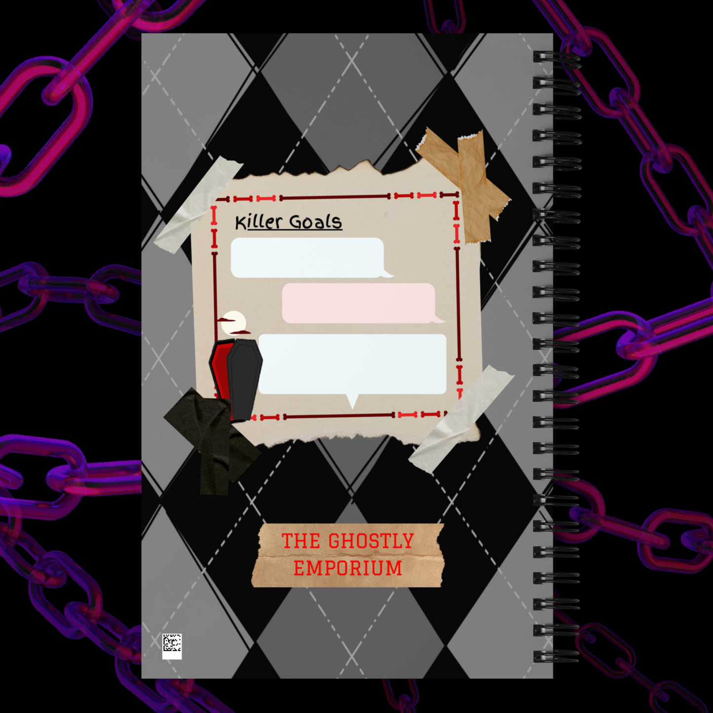 "Emo Academy" 140 Page Dotted Notebook