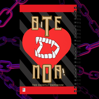 Red "LUV SUKS! BITE MOR!" 140 Page Dotted Notebook