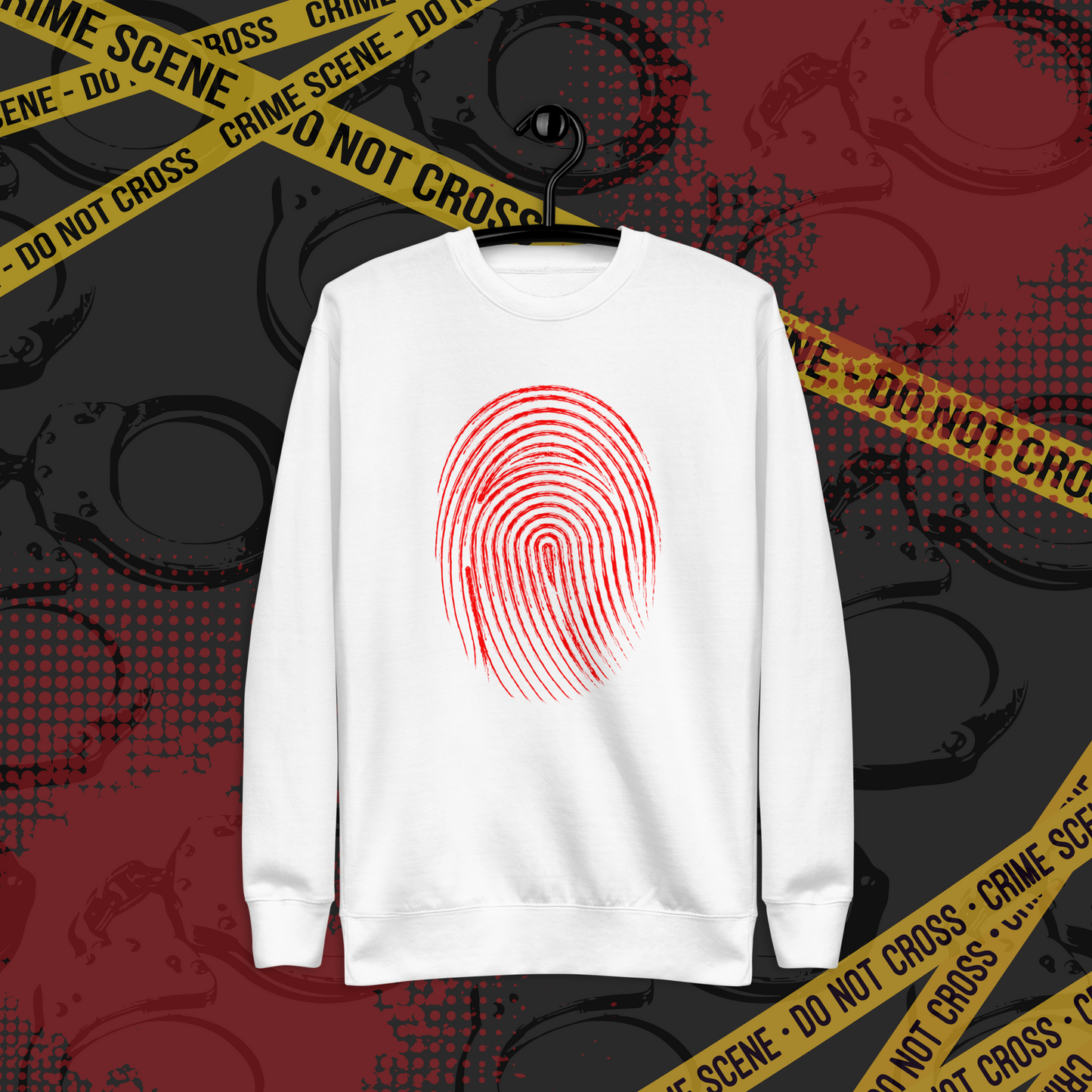 "Ghostly Cult" Thumbprint Unisex Sweatshirt