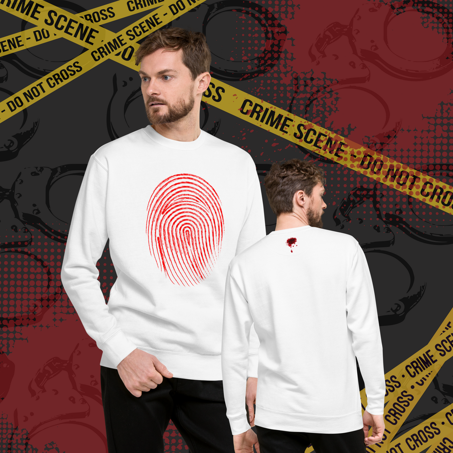 "Ghostly Cult" Thumbprint Unisex Sweatshirt
